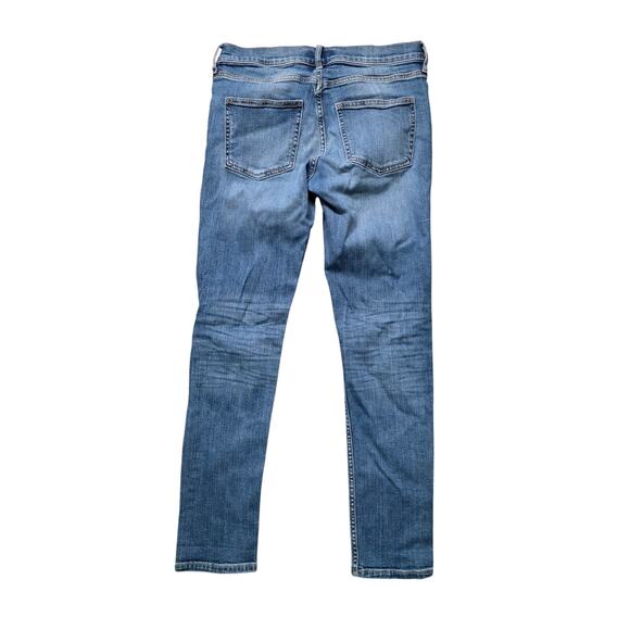 Banana Republic Girlfriend Jeans Women 25 Blue Distressed Stretch Casual - Picture 4 of 7